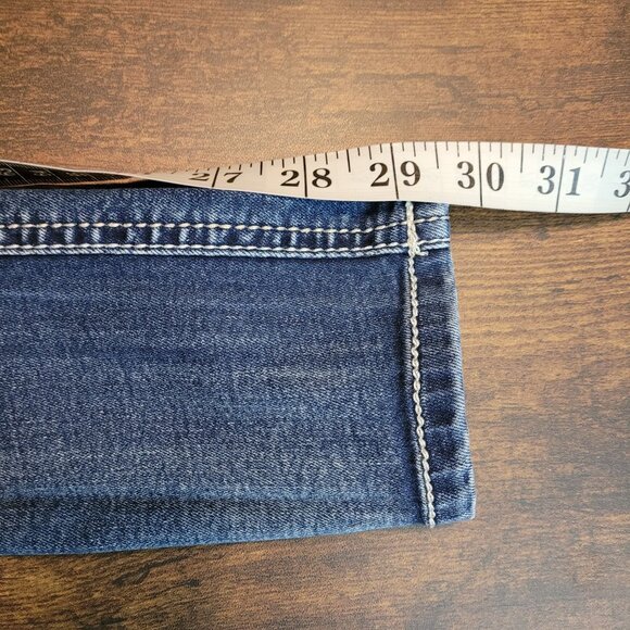 Almost Famous Jeans Size 0 Skinny Low Rise Embellished Stretch Denim - Picture 8 of 10